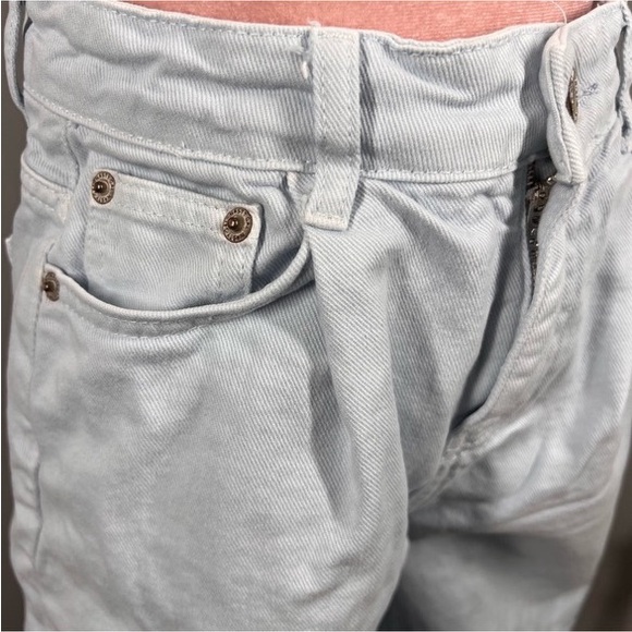 EUC Nasty Gal High Waisted Longline Denim Mom Shorts - Picture 6 of 12